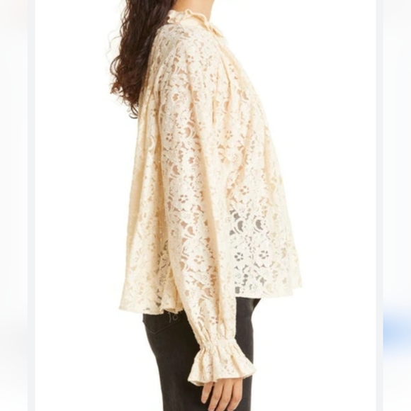 MILLE CHANTAL TRAPEZE BLOUSE IN CREAM SIZE XXS NWT - Picture 4 of 9